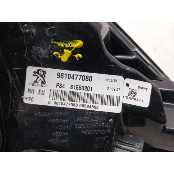 Piloto Trasero Derecho para Peugeot 3008 Ii Suv (Mc_, Mr_, Mj_, M4_)