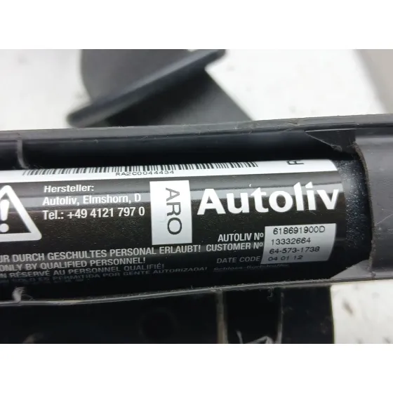 Cinturon Seguridad Delantero Derecho para Opel Astra J Sports Tourer (P10)