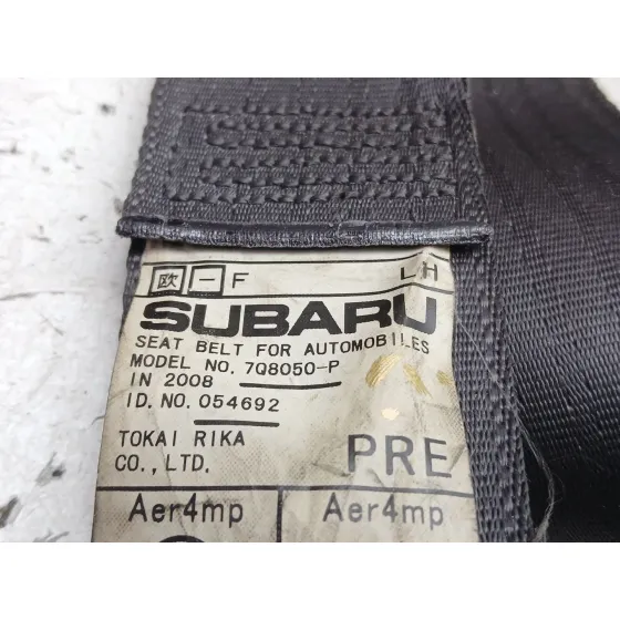 Cinturon Seguridad Delantero Izquierdo para Subaru Outback (Bp)