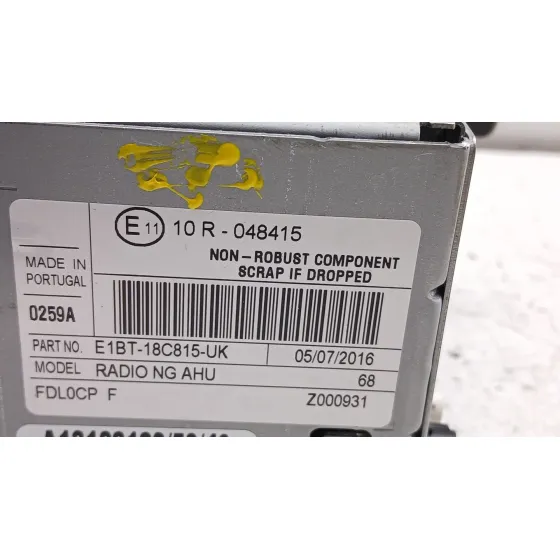 Sistema Audio / Radio Cd para Ford C-Max Ii (Dxa/Cb7, Dxa/Ceu)