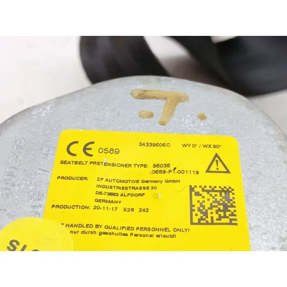 Cinturon Seguridad Trasero Derecho para Cupra Formentor (Km7, Kmp)