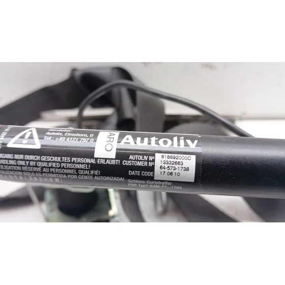Cinturon Seguridad Delantero Izquierdo para Opel Astra J (P10)