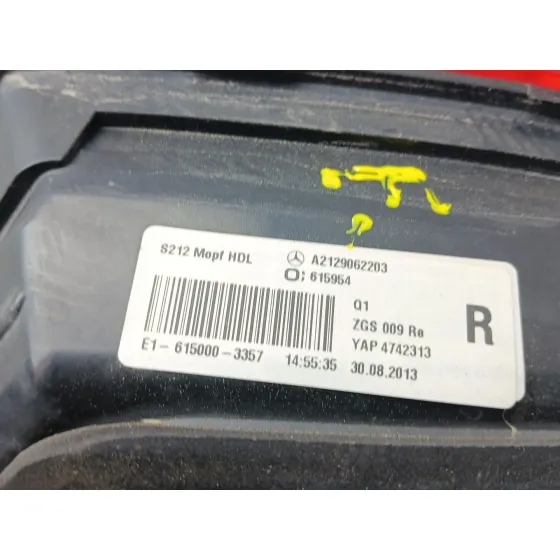 Piloto Trasero Derecho Interior para Mercedes-Benz Clase E T-Model (S212)