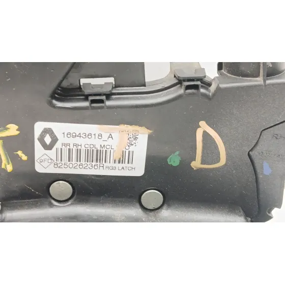 Cerradura Puerta Trasera Derecha para Renault Talisman (Lp_)