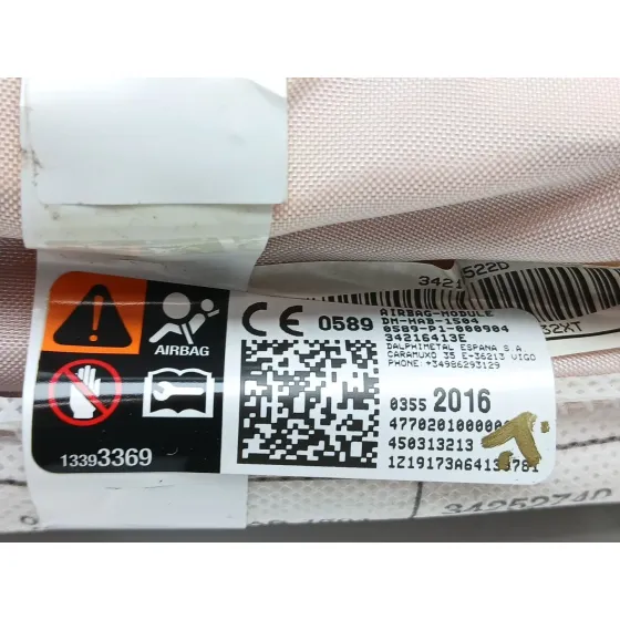 Airbag Cortina Delantero Derecho para Opel Crossland X / Crossland (P17, P2Qo)