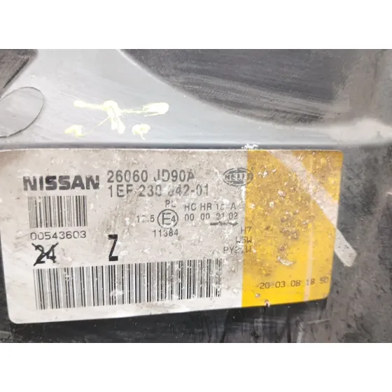 Faro Izquierdo para Nissan Qashqai I (J10, Nj10)