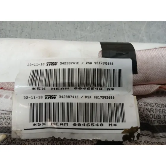 Airbag Cortina Delantero Derecho para Peugeot Rifter