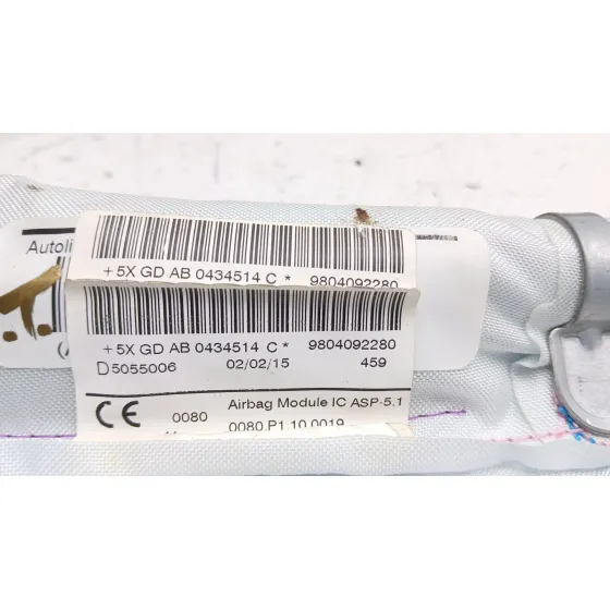 Airbag Cortina Delantero Derecho para Peugeot 208 I (Ca_, Cc_)