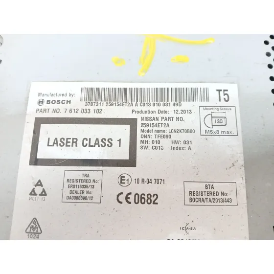 Pantalla Multifuncion para Nissan Qashqai Ii (J11, J11_)