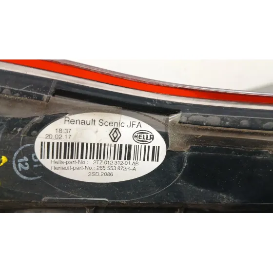 Piloto Trasero Izquierdo Interior para Renault Scenic Iv (J9_)