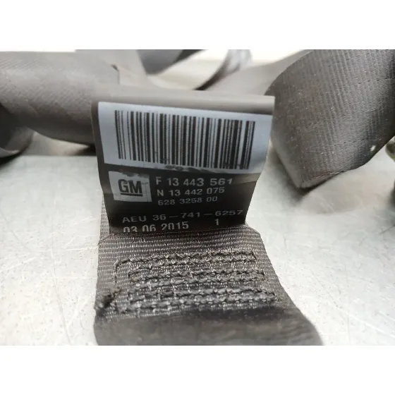 Cinturon Seguridad Trasero Derecho para Opel Astra J Sports Tourer (P10)