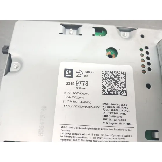 Sistema Audio / Radio Cd para Opel Astra J (P10)