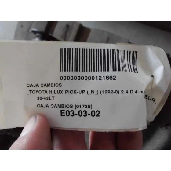 Caja Cambios para Toyota Hilux (Ln_, Kzn1_, Vzn1_)