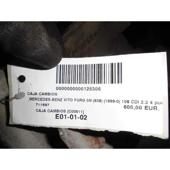 Caja Cambios para Mercedes-Benz Vito (W638) Caja Cerrada