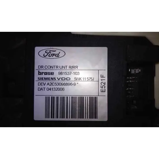 Motor Elevalunas Trasero Derecho para Ford Focus Berlina (Cap)