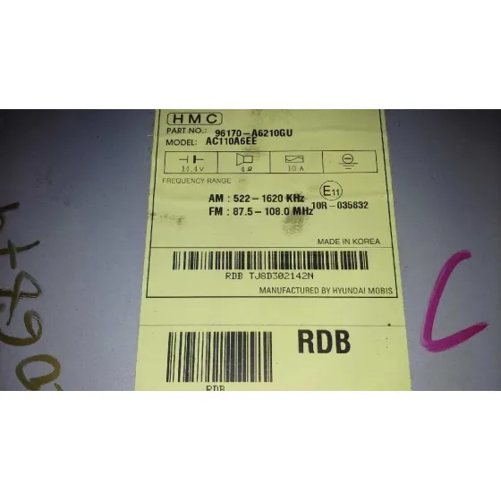 Sistema Audio / Radio Cd para Hyundai I30 (Gd)