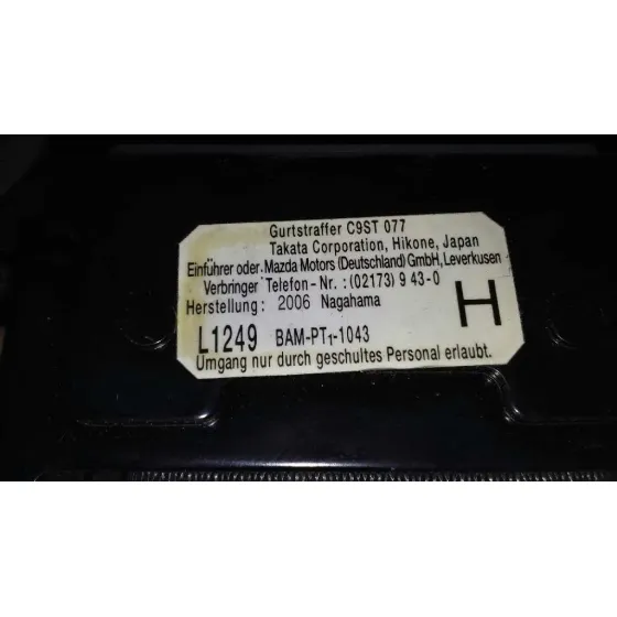 Cinturon Seguridad Delantero Izquierdo para Mazda 6 Monovolumen (Gy)