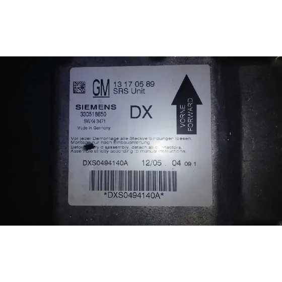 Centralita Airbag para Opel Vectra C Berlina