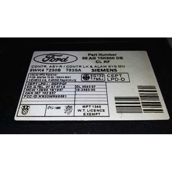 Modulo Confort para Ford Focus Berlina (Cak)