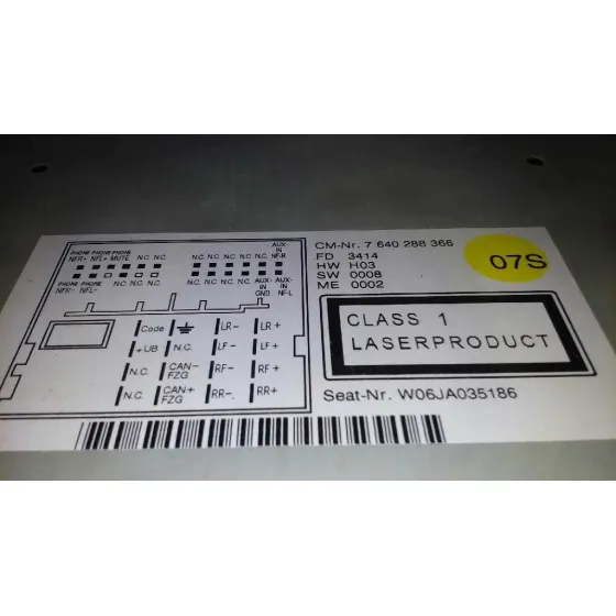 Sistema Audio / Radio Cd para Seat Toledo (Kg3)