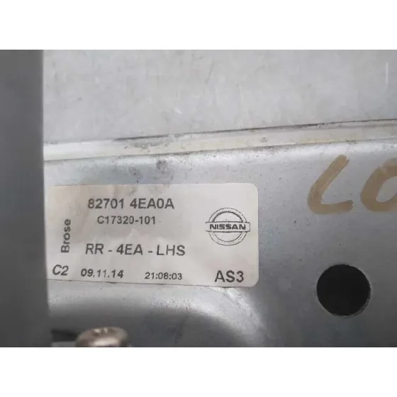 Elevalunas Trasero Izquierdo para Nissan Qashqai (J11)