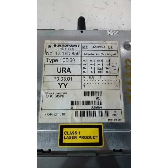 Sistema Audio / Radio Cd para Opel Astra H Ber.