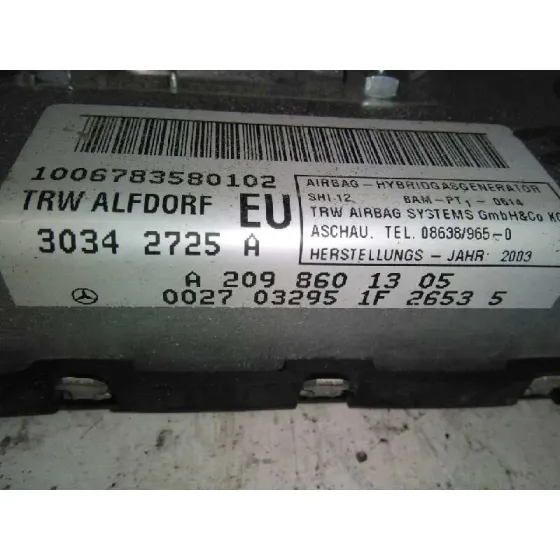 Airbag Lateral Delantero Izquierdo para Mercedes-Benz Clase Clk (W209) Coupe