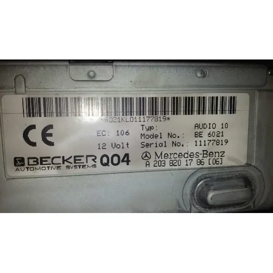 Sistema Audio / Radio Cd para Mercedes-Benz Clase C (W203) Berlina