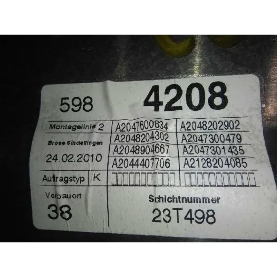 Elevalunas Trasero Derecho para Mercedes-Benz Clase C (W204) Berlina