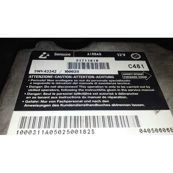Centralita Airbag para Fiat Stilo (192)