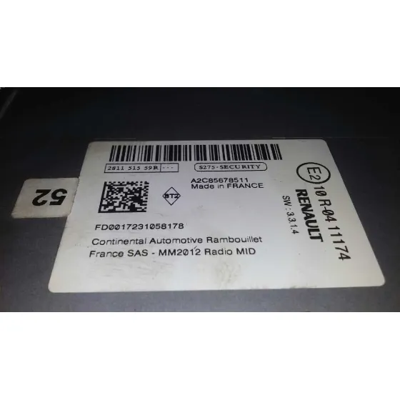 Sistema Audio / Radio Cd para Renault Captur
