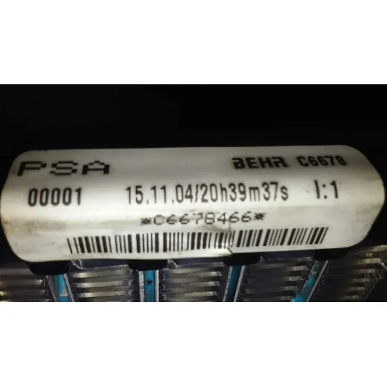 Radiador Calefaccion / Aire Acondicionado para Citroën C4 Coupe