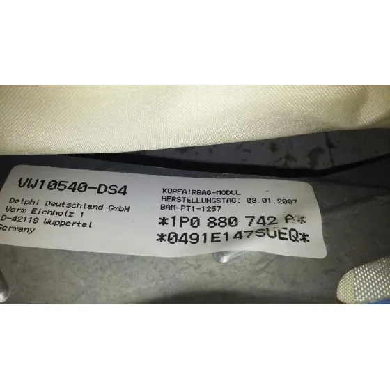 Airbag Cortina Delantero Derecho para Seat Leon (1P1)