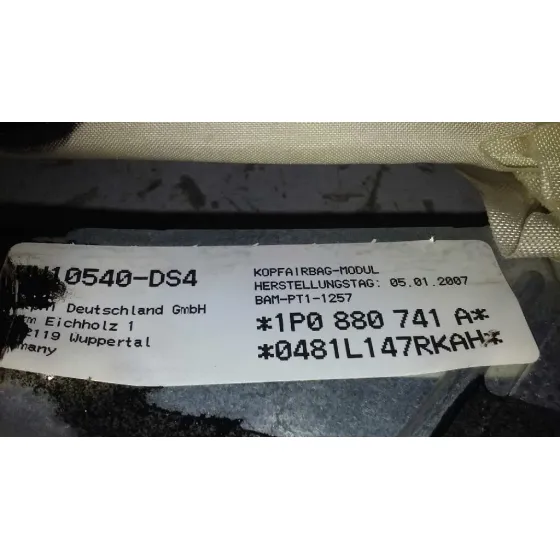 Airbag Cortina Delantero Izquierdo para Seat Leon (1P1)