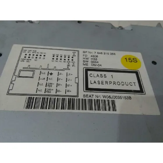 Sistema Audio / Radio Cd para Seat Ibiza Sc (6J1)