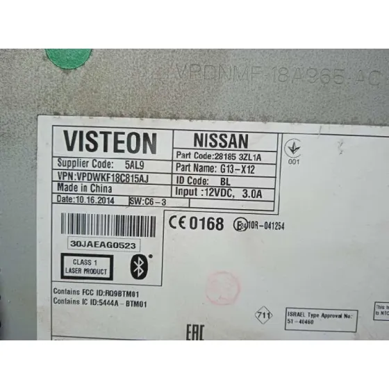Sistema Audio / Radio Cd para Nissan Pulsar (C13)
