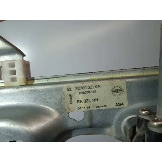 Elevalunas Trasero Derecho para Nissan Pulsar (C13)