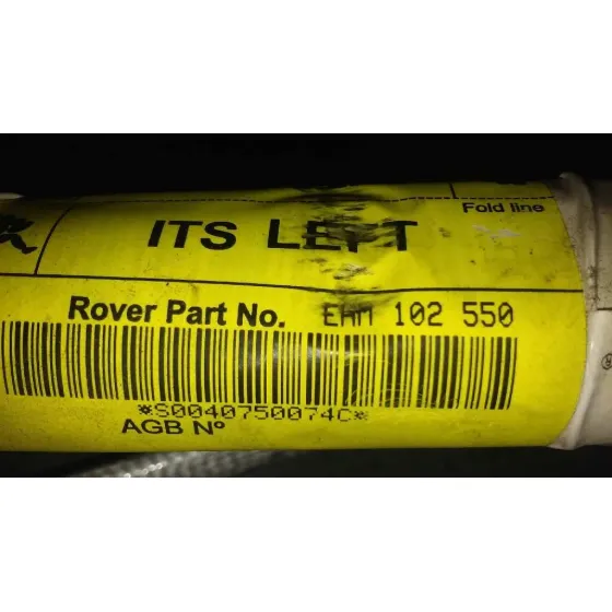 Airbag Cortina Delantero Izquierdo para Mg Serie 75 (J/Rj)