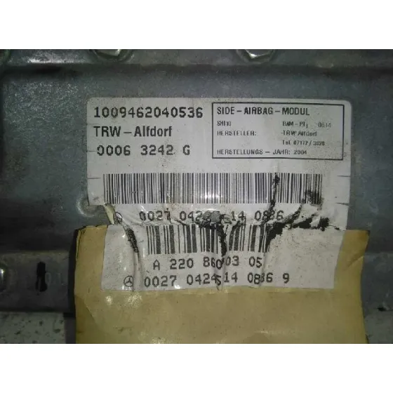 Airbag Lateral Trasero Izquierdo para Mercedes-Benz Clase S (W220) Berlina