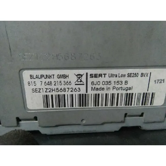 Sistema Audio / Radio Cd para Seat Ibiza (6J5)