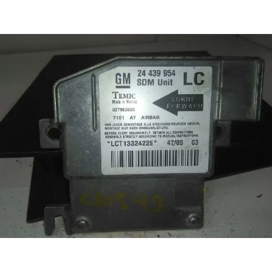 Centralita Airbag para Opel Corsa C
