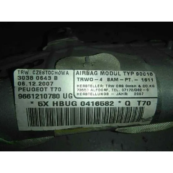 Airbag Cortina Delantero Derecho para Peugeot 308