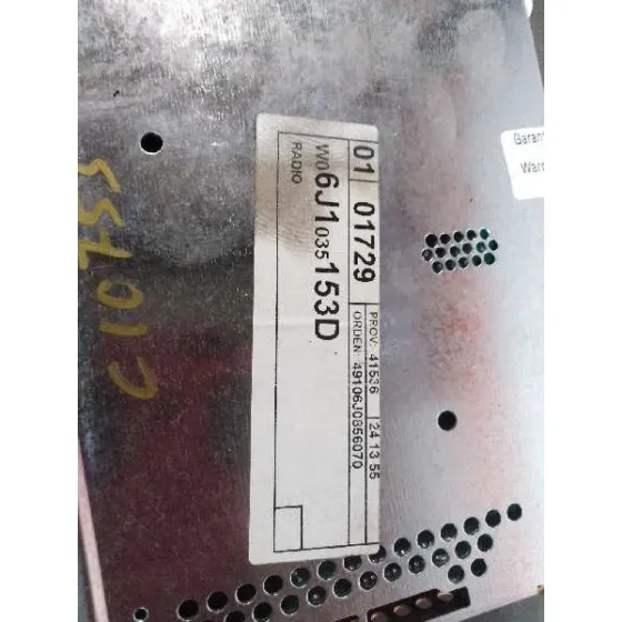 Sistema Audio / Radio Cd para Seat Ibiza (6J5)
