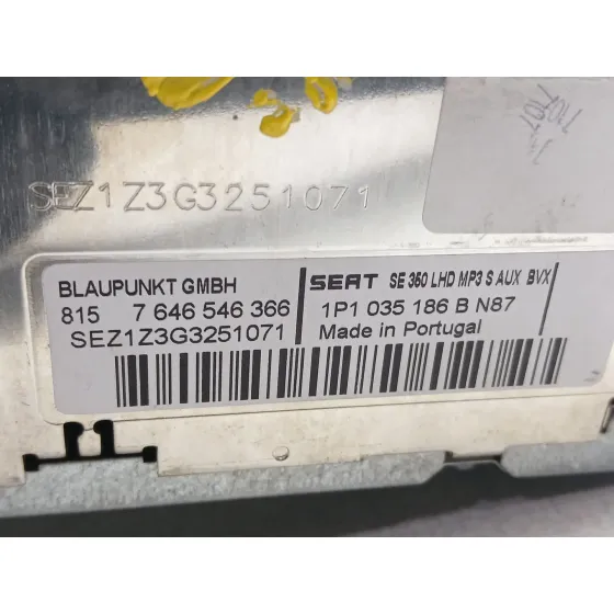 Sistema Audio / Radio Cd para Seat Leon (1P1)