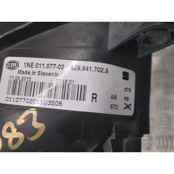 Faro Antiniebla Derecho para Seat Ibiza (6J5)