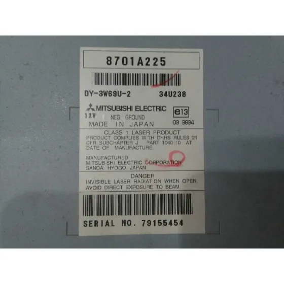 Sistema Audio / Radio Cd para Peugeot 4007