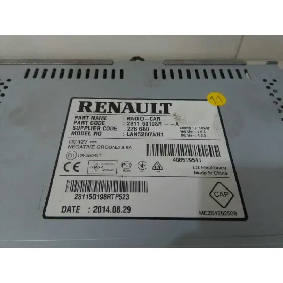 Sistema Navegacion Gps para Renault Captur