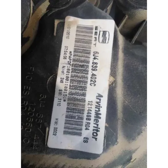 Elevalunas Trasero Derecho para Seat Ibiza (6J5)