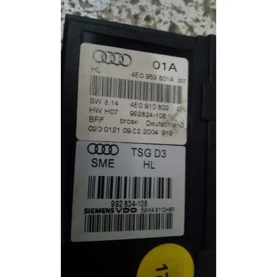Motor Elevalunas Trasero Izquierdo para Audi A8 (4E2)