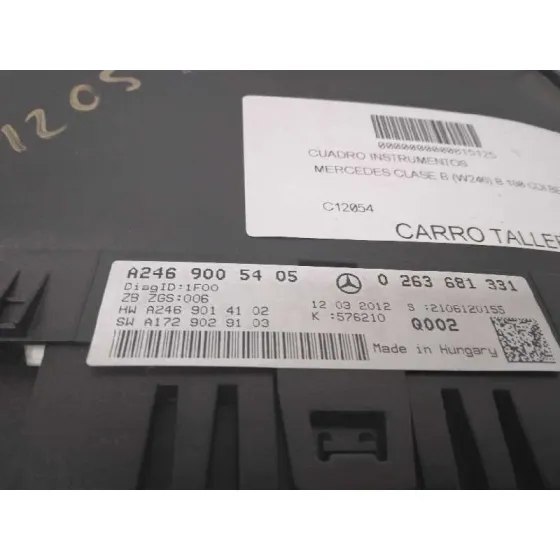 Cuadro Instrumentos para Mercedes-Benz Clase B (W246)